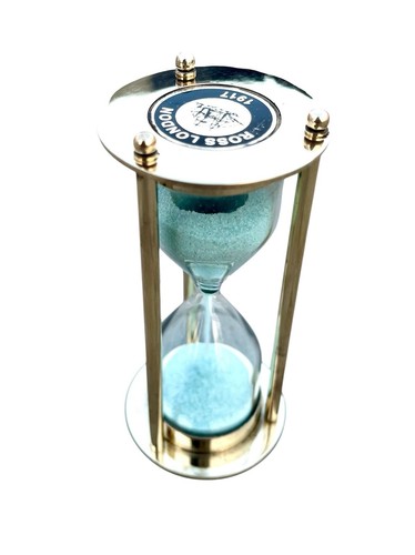 Reloj de Arena Temporizador Latón Náutico Marítimo Reloj de Arena Vintage Regalo - Imagen 2 de 6