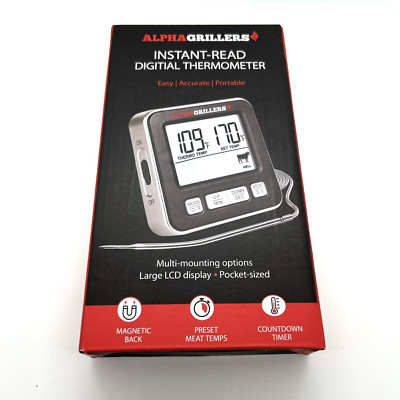 Alpha Grillers Food & Meat Thermometer for Oven w/Temperature Probe