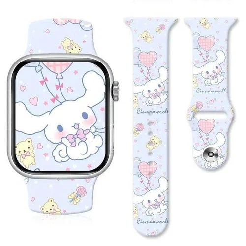 Anime Sannrio My Melody Cinnamoroll Kuromi Uhrenarmband für Apple Watch 8765 Stra - Bild 58 von 58