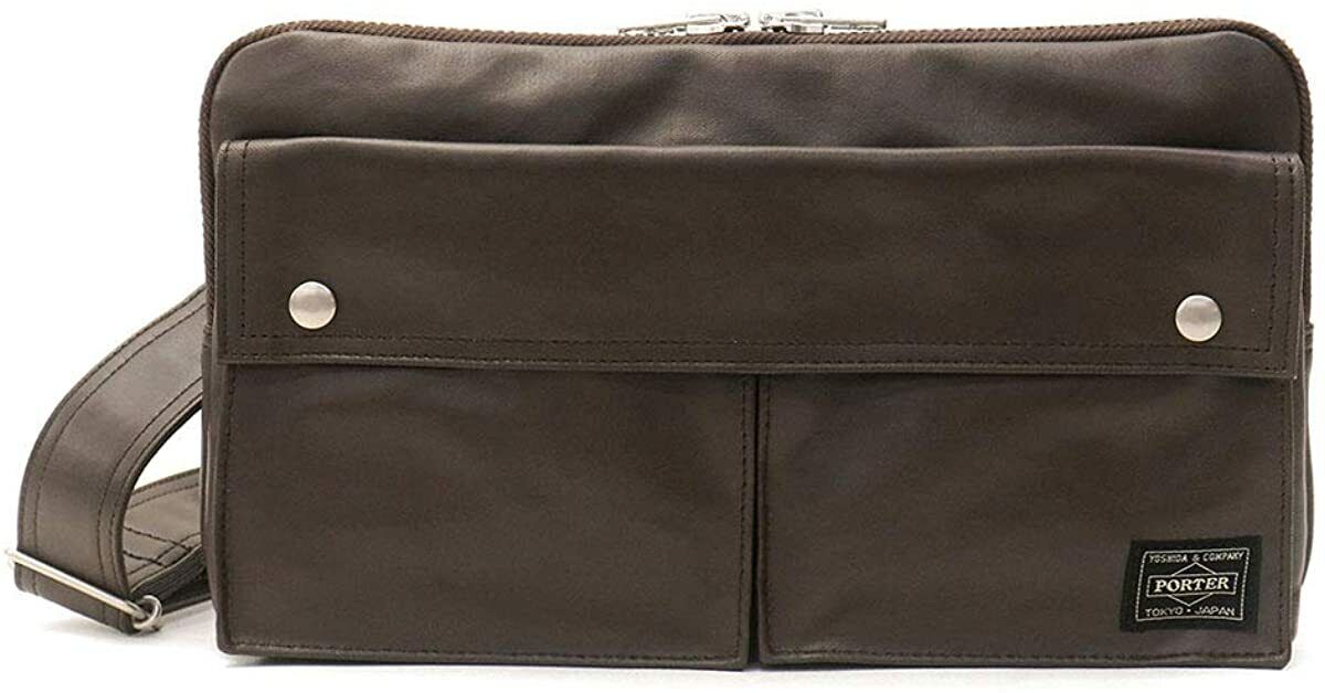 Yoshida Bag PORTER FREE STYLE 2way SHOULDER BAG Brown 707 Yoshida Bag PORTER FREE STYLE 2way SHOULDER BAG Brown 707