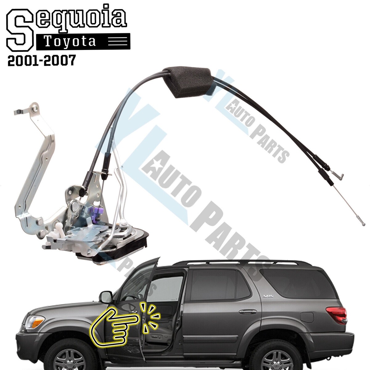 Front Left Door Lock Latch for Toyota 01-07 Sequoia& 05-06 Tundra