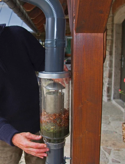 Fallrohrfilter Regensammler Wassertonne Huss Laubfilter Qualität a. Sachsen - Bild 4 von 4