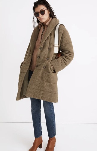 NWT Madewell Lightspun Dumont Quilted 