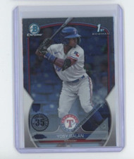 2023 Bowman Chrome 1st Yosy Galan Error Card 1/1? BCP-221 Rangers Look !