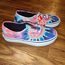 Vans Authentic Skateboard Tie Dye Multi/True White Women's Size 5/Mens 3.5