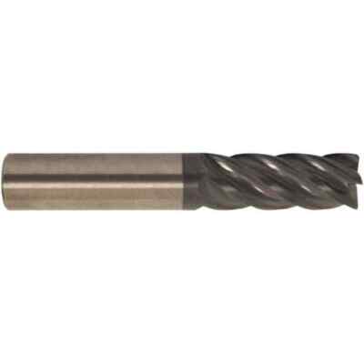 Accupro 1/4'', 1/2'' LOC, 1/4'' Shank, 2-1/2'' OAL, 5 Flute, Solid Carbide Square...
