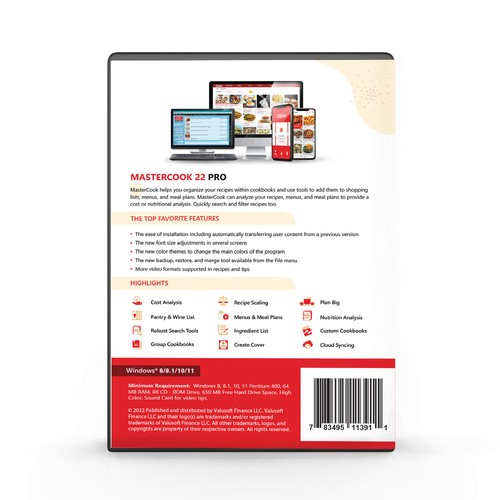 MasterCook 2022 PRO for PC DVD NEW! - Picture 3 of 4