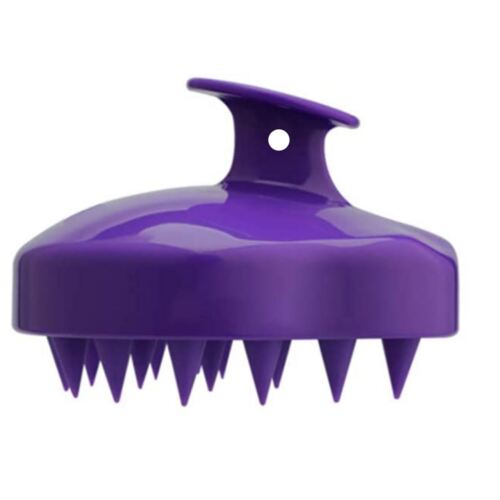 Paquete de 2 champú masaje para el cuero cabelludo cepillo exfoliante masajeador para el cuero cabelludo - púrpura - Imagen 2 de 7