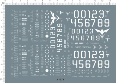Super Detail Up 1/100 AMS-119 Geara Doga GDM  MG Decal Model Kit 61274