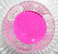 German GLASS GLITTER Fine 80 Neon Raspberry 1 Ounce Non Tarnishing