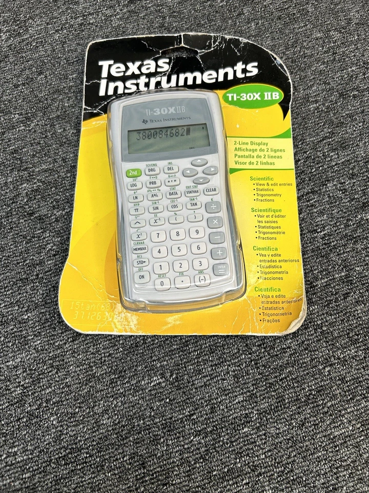 Texas Instruments Scientific Calculator TI-30X IIB with Cover Sleeve - New Seal - Image 2 of 4
