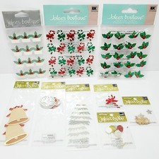 Jolees Scrapbook Stickers Christmas Lot Of 9 Dimensional Embellishments EK NIP