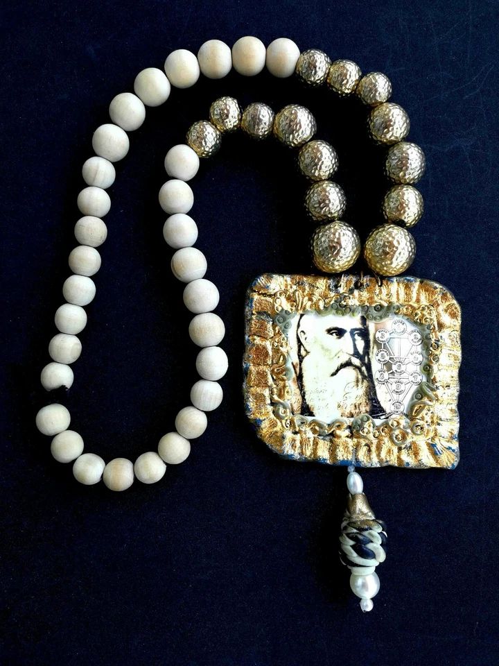 talismán protector collar judío joyas colgante hebreo amuleto zohar cabalá Foto 3 de 4