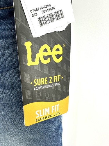 Lee Jeans Boys Size 8 Adjustable Waist Slim Fit Blue Denim BRAND NEW - Picture 3 of 8