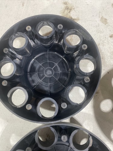 1990-1998 Silverado 2500 3500 SRW 8 lug steel wheel black oem center cap - Picture 5 of 6