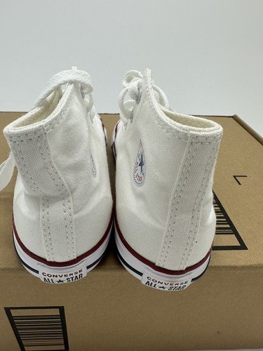 Converse Chuck Taylor All Star Toddler Hi Top Optical White Size 10 - Picture 4 of 8