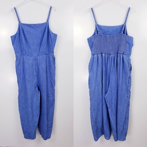 womens chambray jumpsuit