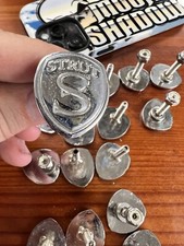 Strut Bolt On Badge 80x67mm Chrome Grill Emblem Range Rover Forgiato Asanti Strut Bolt On Badge 80x67mm Chrome Grill Emblem Range Rover Forgiato Asanti