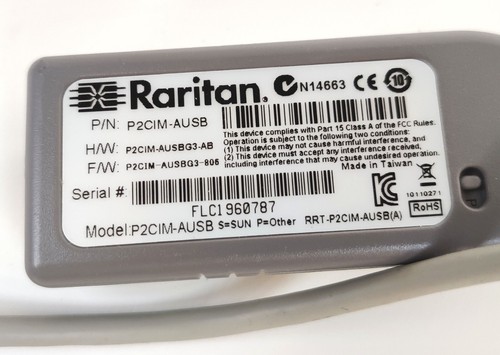 10pcs Raritan Paragon II Computer Interface Module P2CIM-AUSB USB KVM Extender - 第 5/8 張圖片
