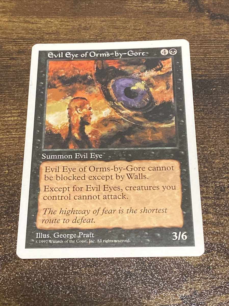 Evil Eye of Orms-by-Gore Fifth Edition 5th MTG Magic The Gathering D6055* | eBay Evil Eye of Orms-by-Gore Fifth Edition 5th MTG Magic The Gathering D6055* | eBay