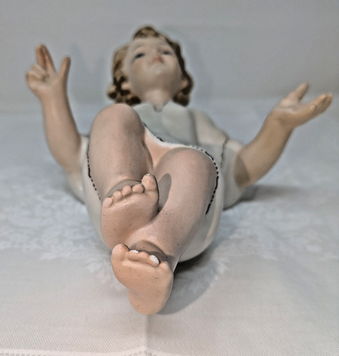 Vintage 10" Baby Jesus Hand Painted Plaster Large Nativity Figure Christmas - Picture 6 of 16