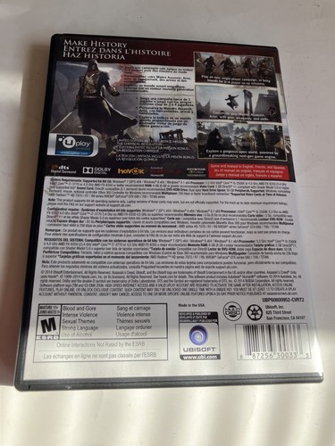 Assassins Creed Unit, PC Game, 5 Disc Game with manual and case and key - Picture 13 of 13
