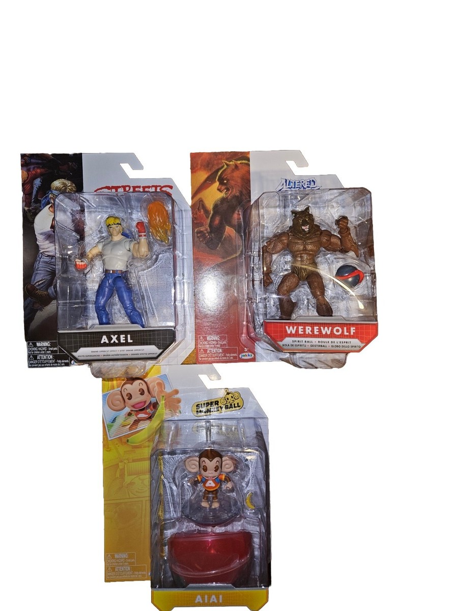 2024 JAKKS PACIFIC SEGA VIDEO GAME FIGURES SET OF 3 AIAI / AXEL