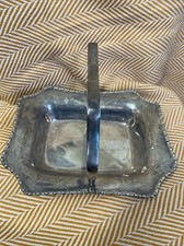 Antique epns fruit bowl basket with handle Pre 1925 Sheffield Atkin Brothers