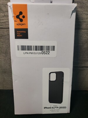 SPIGEN iPhone 14 Pro Max Case [Liquid Air] MATTE BLACK 