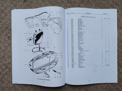 Triumph 650 Parts Book Bonneville T120 Trophy Catalogue No.2 1964 Motorcycles - Picture 8 of 8