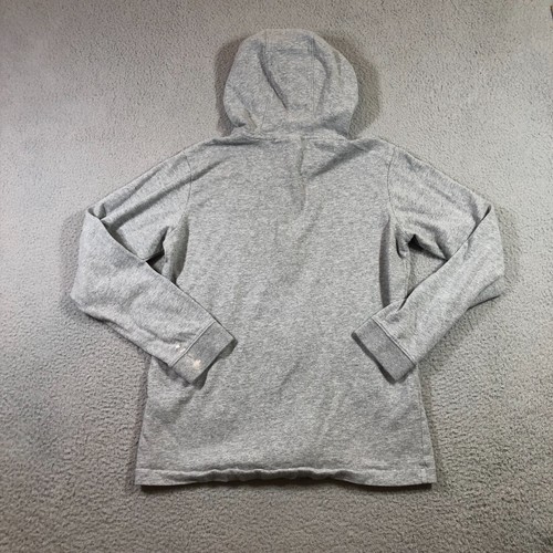 nike hoodie sweater kids youth XL gray full zip side logo stitched swoosh - Picture 12 of 14