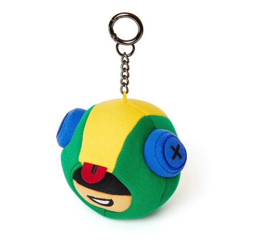 Portachiavi Charm Line Friends Ufficiale Brawl Stars Leon Face Bag Nuovo con etichette - Foto 3 di 8