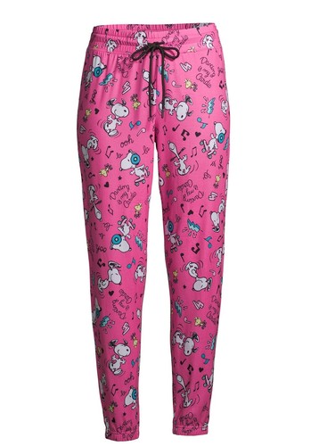 NWT Peanuts Snoopy Women's Pajama Pants Sleep Jogger S M L XL 2X 3X Woodstock - Picture 2 of 4