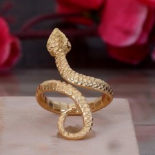 925 sterling Silver Snack ring, Animal Ring, Serpent ring, Gothic Jewelry, Mom G