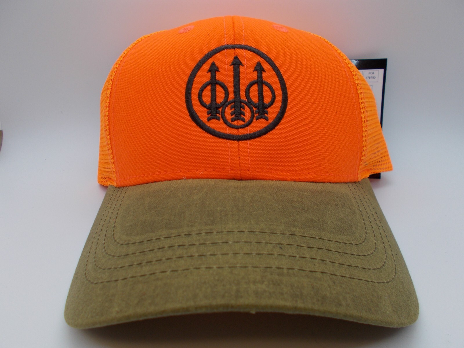 Beretta embroidered logo trucker cap for men and women