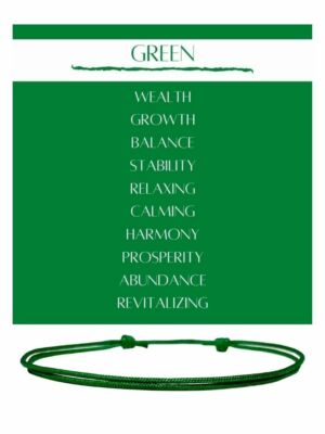 Green cord surfer adjustable bracelet men string waterproof jewelry women gift