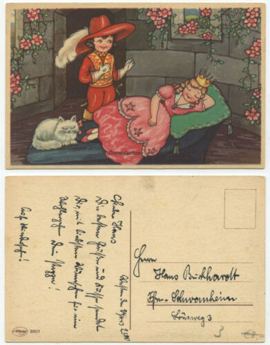 37517 - Dornröschen - Ansichtskarte, datiert 24.11.1943