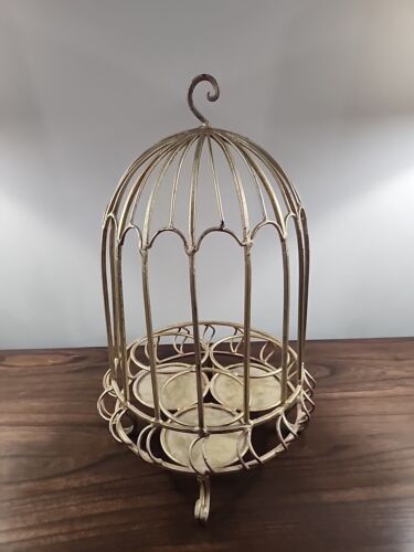 Vintage Bird Cage Style Candle Holder/Plant Stand