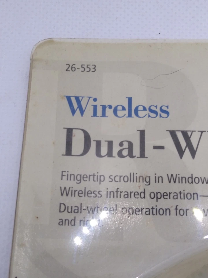 Radio Shack Wireless Dual Wheel Scroll Mouse W/ Sensor & Disk Sealed - Image 2 of 4
