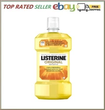 Listerine Original Antiseptic Oral Care Mouthwash to Kill 99% of Germs That Caus