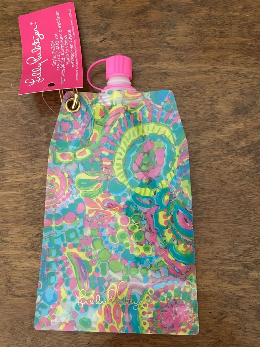 Lilly Pulitzer Drink Pouch with Pink Cap and Carabiner Style 25303 New | eBay Lilly Pulitzer Drink Pouch with Pink Cap and Carabiner Style 25303 New | eBay