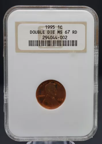 NGC 1995 Lincoln Memorial Cent Doubled Die Obverse MS67 RED