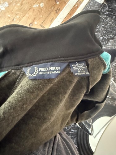 VINTAGE Fred Perry Sportswear Men Large Navy Tracksuit Set Logo 90s - EXCELLENT! - Picture 6 of 8