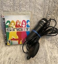 Disney Sing It (Sony PlayStation 3, 2008) W/ Microphone Works Great