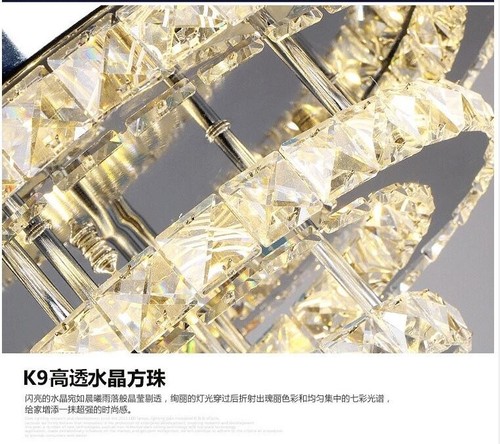 42 inch silver crystal fan pendant light, LED dimmable, for home use - Picture 9 of 21