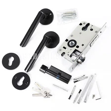 Stainless Steel Split Door Lock For Interior bedroom Hotel Wooden Door Lock SET