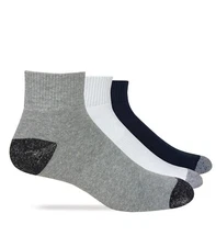 Carolina Ultimate Men's Cotton Quarter Socks 3 Pair Pack