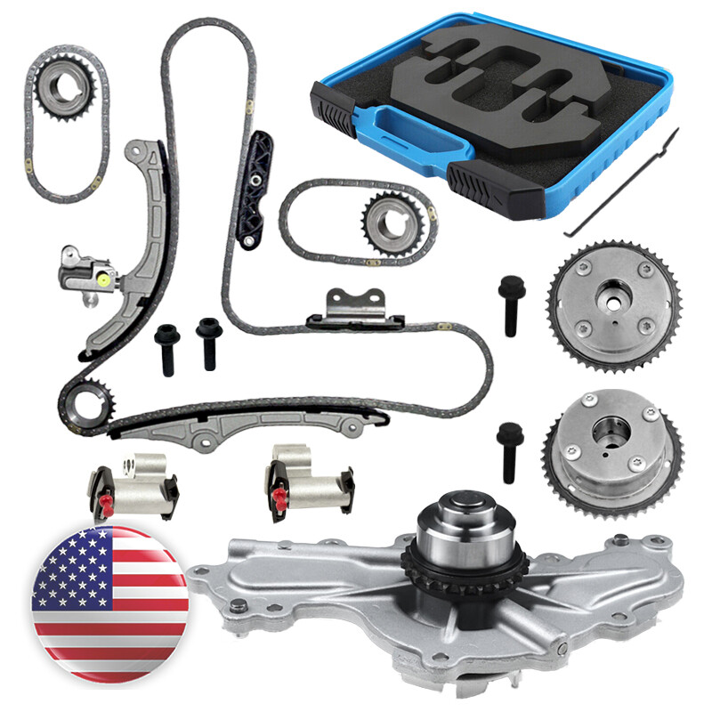 Timing Chain Kit Water Pump Camshaft Gear For Mazda CX-9 GT Lincoln MKX ...