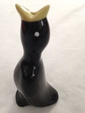 Black 4" PIE BIRD Funnel Vent Figurine Kitchenware