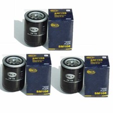 3x SCT Germany SM 108 Ölfilter passt für VW Transporter III Bus